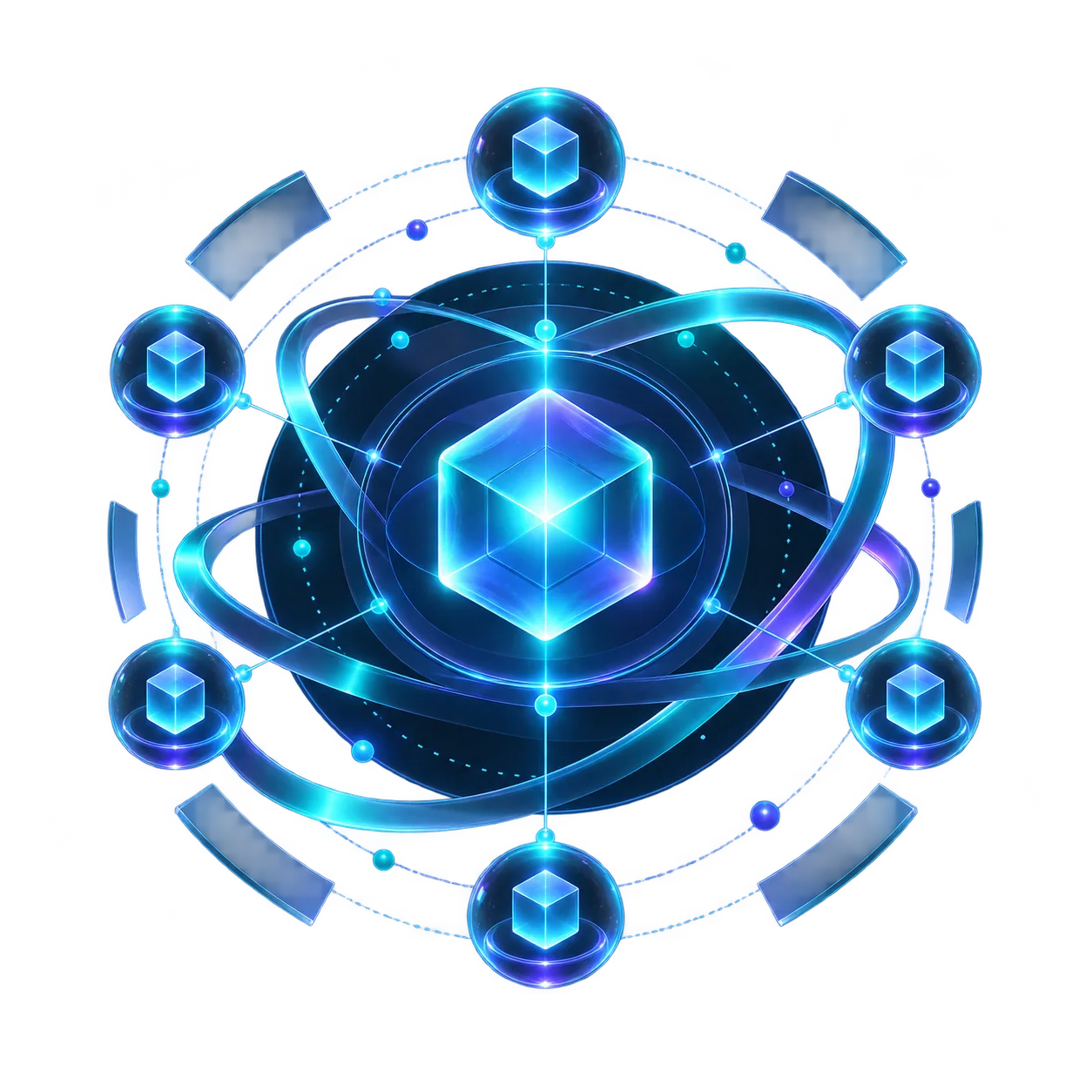 Orbital network representing MultiversX staking